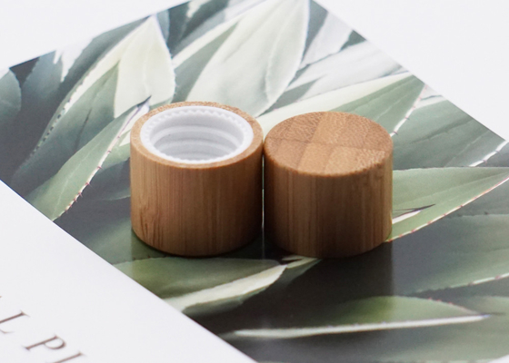 15mm 28mm Plastik Kapak Kapakları Nervürlü Bambu Vidalı Kapaklı Şişe